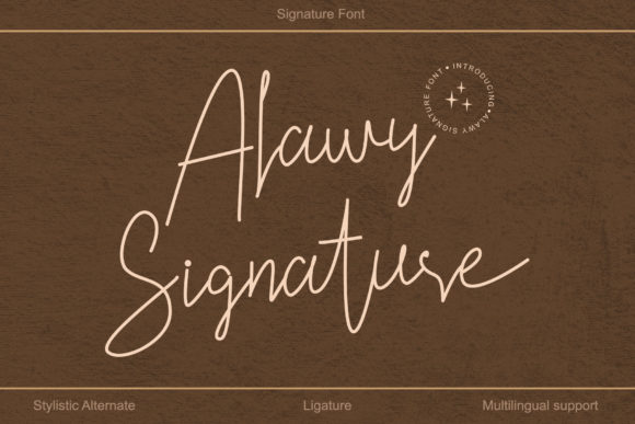 Alawy Signature: A Graceful Script Font for Web Design
