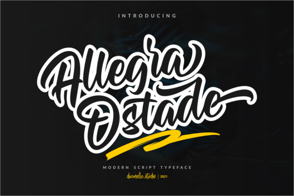 Allegra Ostade: A Modern Script Font for Creative Branding