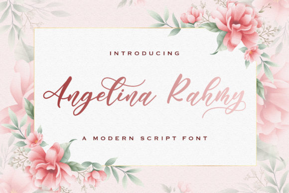 Angelina Rahmy: A Script Font for Elegance and Versatility