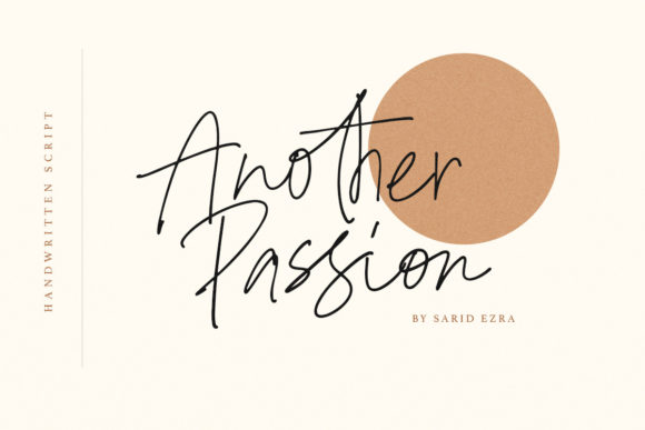 Another Passion: A Script Font with Elegance and Purpose