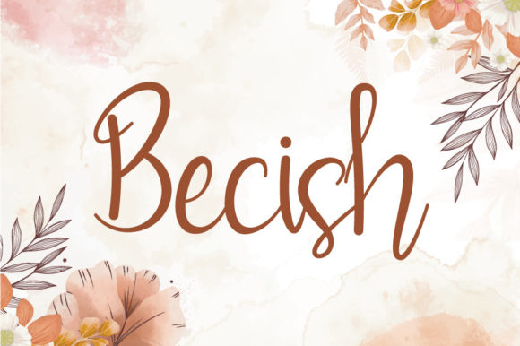 Becish Script Font for Handmade Creations