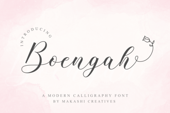 Boengah: A Handwritten Font for Modern Web Design