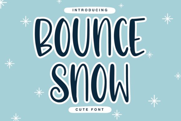 Bounce Snow: A Casual Handwritten Font for Creative Projects