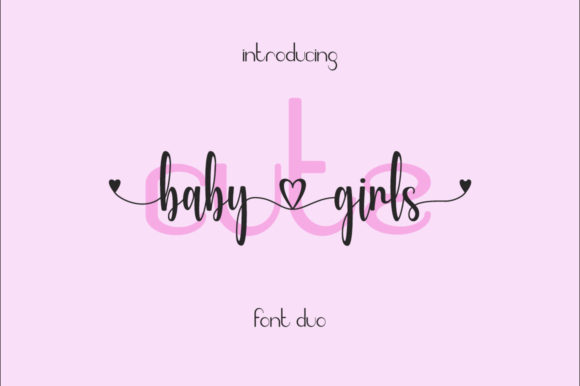 Cute Baby Girls Font for Campaign Design