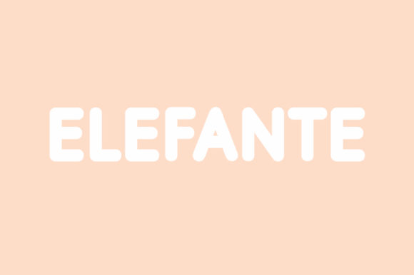 Elefante: A Bold Handwritten Font for Craft Projects