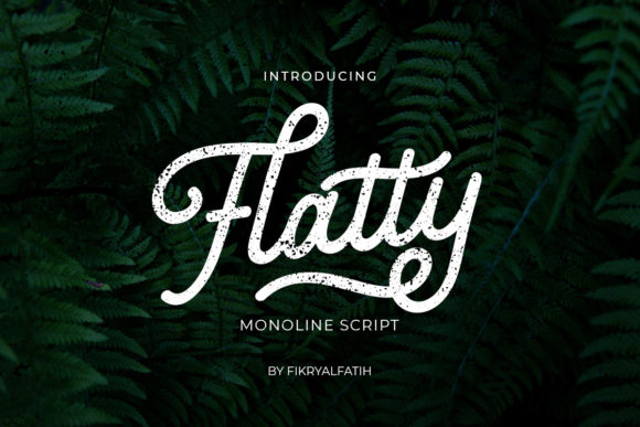 Flatty Monoline: A Modern Script Font for Editorial Design