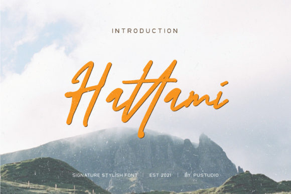 Hattami: A Script Font for Elegant Campaign Design