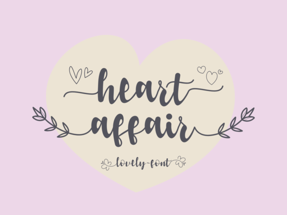 Heart Affair Font for Campaign Creativity