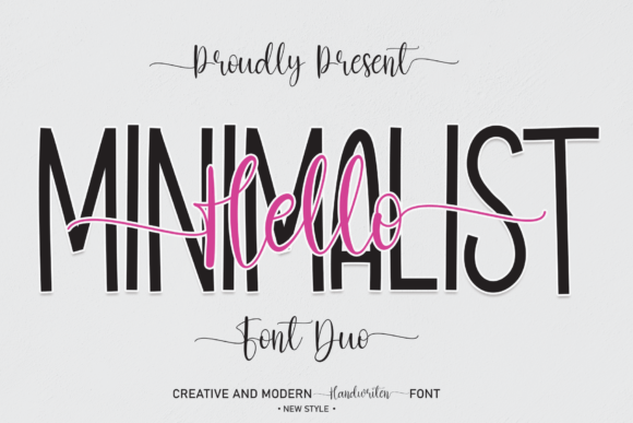 Hello Minimalist: A Chic Display Font for Web Design