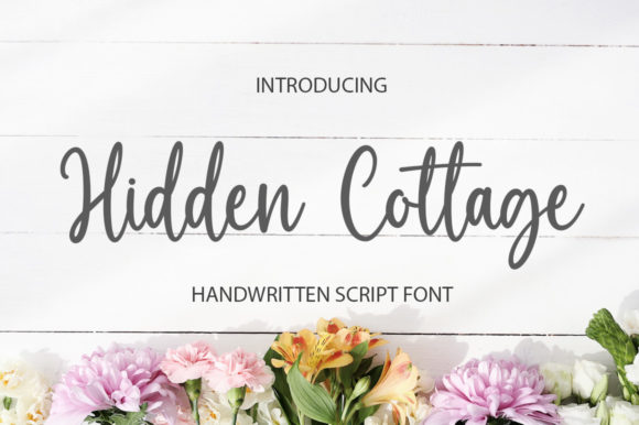 Hidden Cottage: A Stylish Script Font for Web Design