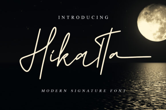 Hikatta: A Handwritten Font for Luxurious Branding
