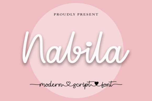 Nabila Script Font for Branding Projects