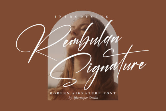 Rembulan Signature: A Timeless Script Font for Handmade Creations