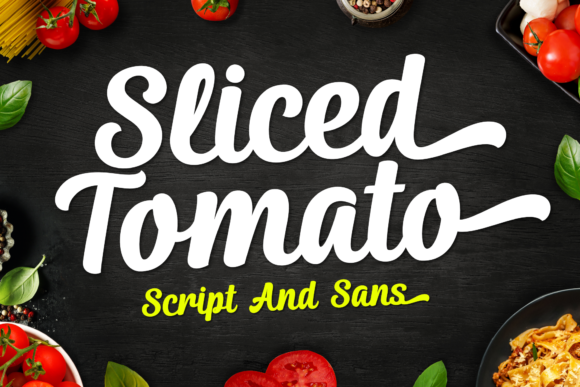 Sliced Tomato Font for Campaign Creatives
