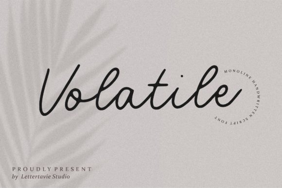 Volatile Font: A Nostalgic Touch for Handmade Creations